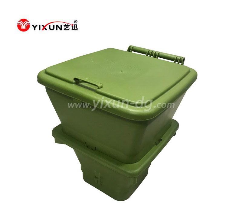 Custom plastic injection mould for green plastic dustbin