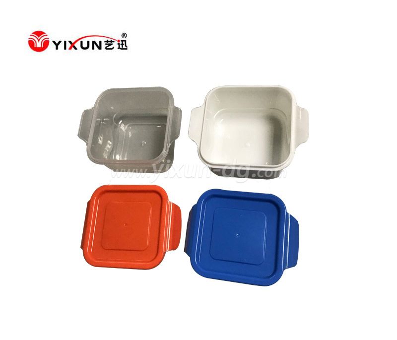 Plastic sealed plastic crisper box for injection molding and mould