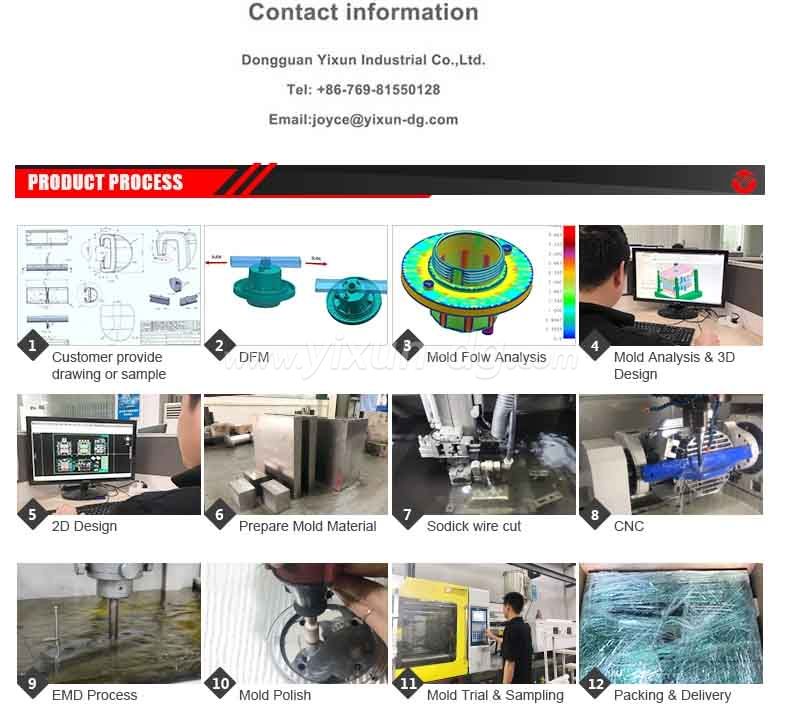 High class multi-cavities plastic injection molding tooling