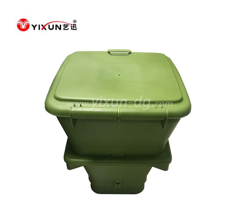 Custom plastic injection mould for green plastic dustbin