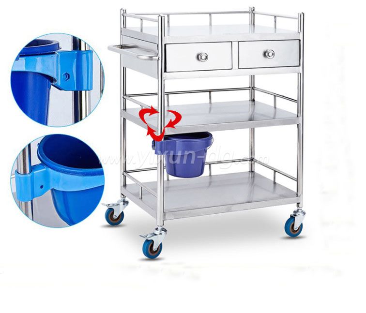 OEM ABS Plastic Hospital Medication Trolley