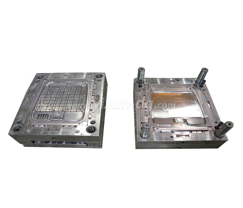 ABS UL94 V-2RHC light Gray 1*1 cavity gas assist sub gate injection mould