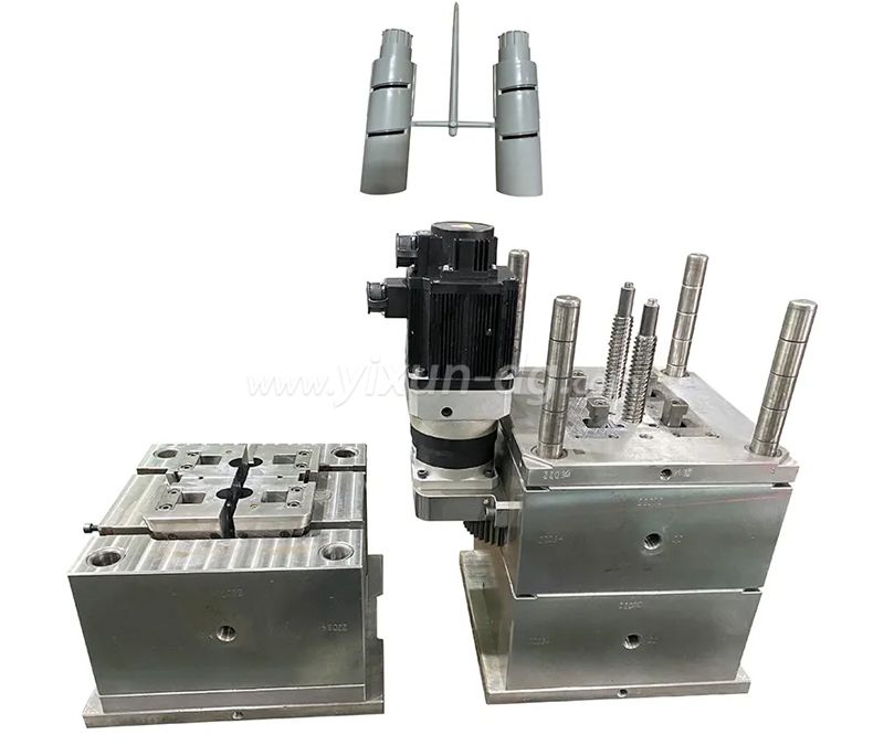 Custom injection mould maker moulding service for medical parts with long thread ABS+PC mold building molding plastic products