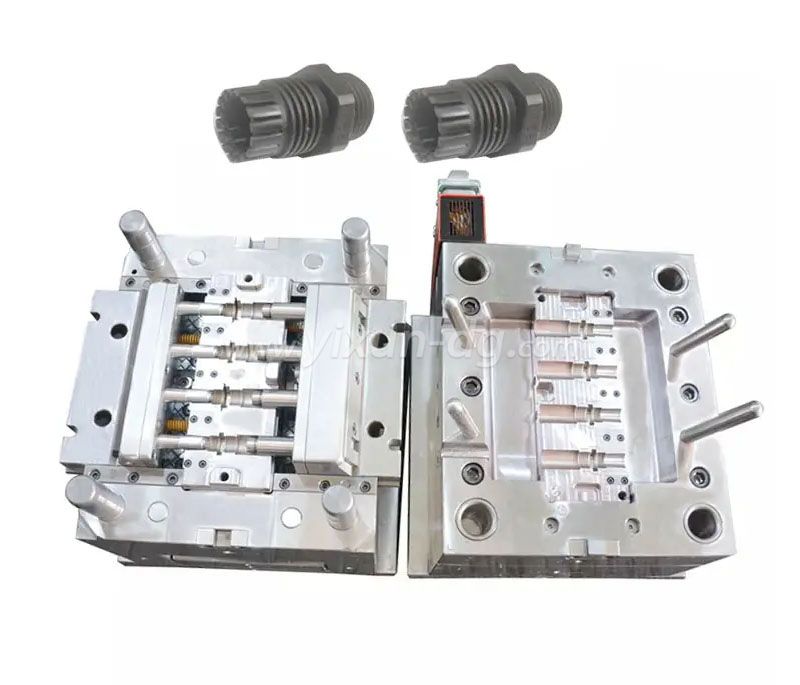 China Dongguan mold molding companies plastic molding maker thread rotating mold for industrial plastic product