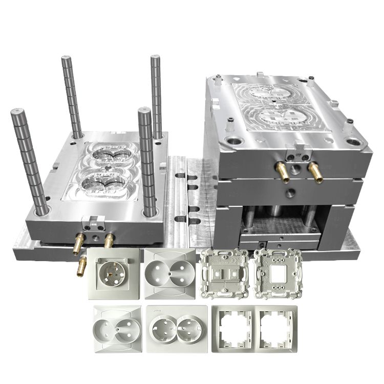 China Plastic Manufacture Maker Molding Companies Factory Customized Switch Socket Back Cover Mold Plastic Injection Moulding